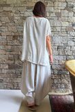 Lalli Damask Asymmetric Panel Top Stone